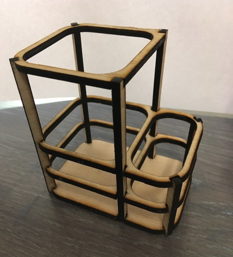 imagem do arquivo vetor para download Suporte de Lápis Cortado a Laser