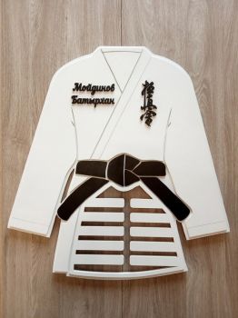 imagem do arquivo vetor para download Suporte de Medalhas de Karatê Cortado a Laser