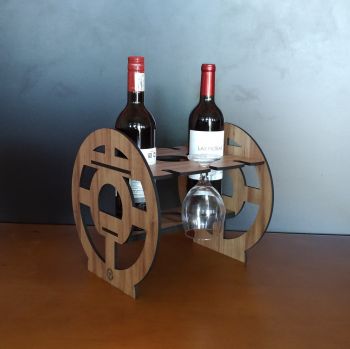 imagem do arquivo vetor para download Suporte de vidro para garrafa de vinho