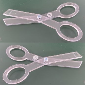 imagem do arquivo vetor para download Tesouras em Acrílico Cortadas a Laser