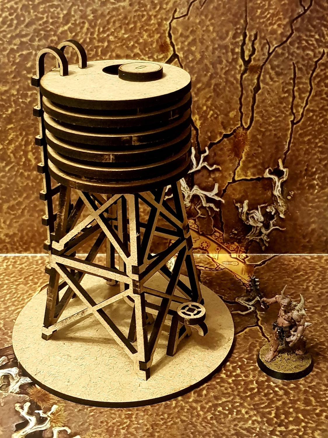 imagem do arquivo vetor para download Torre de Água de Madeira
