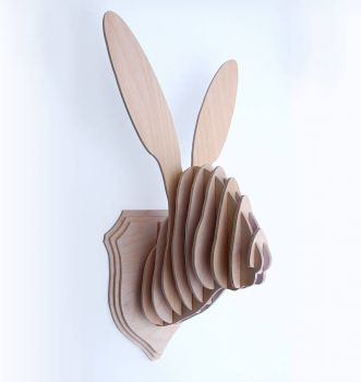 imagem do arquivo vetor para download Troféu de parede cabeça de coelho