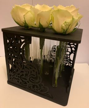imagem do arquivo vetor para download Vaso de Lâmpada de Vidro para Plantas de Mesa