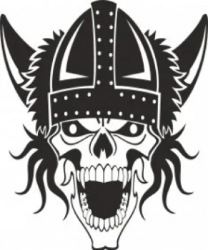 imagem do arquivo vetor para download Vetor de caveira viking