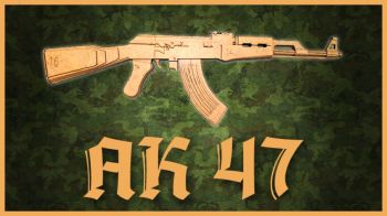 imagem do arquivo vetor para download Brinquedo de Madeira AK 47