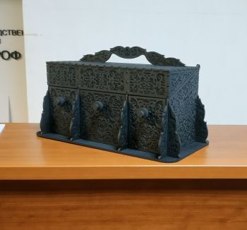 imagem do arquivo vetor para download Caixa Decorativa Entalhada para Joias