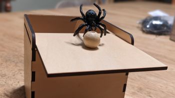 imagem do arquivo vetor para download Caixa de Susto de Aranha Cortada a Laser