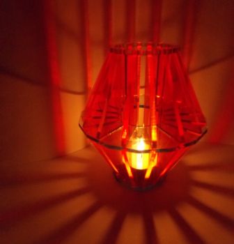 imagem do arquivo vetor para download Lanterna de Acrílico para Velas de Chá