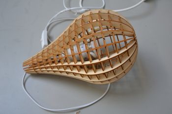 imagem do arquivo vetor para download Luminária Gota Cortada a Laser