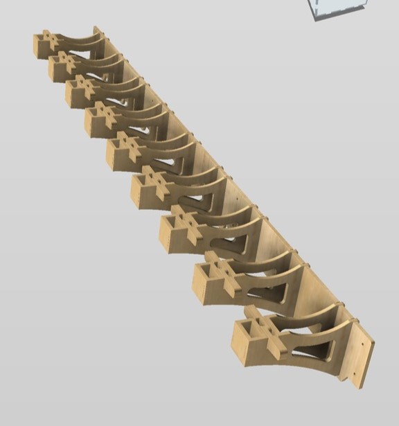 imagem do arquivo vetor para download Rack para Filamento 6mm