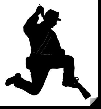 imagem do arquivo vetor para download Rifleman ajoelhado