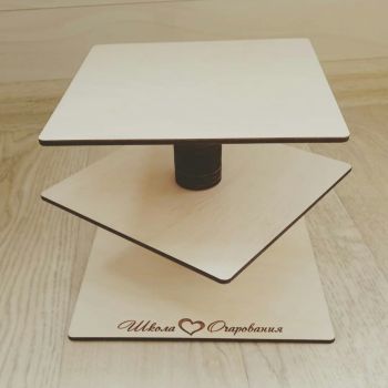 imagem do arquivo vetor para download Suporte de Cupcake de 3 Camadas em Forma de Cubo