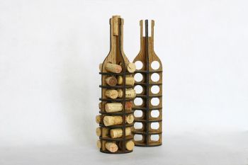 imagem do arquivo vetor para download Suporte de Rolhas de Vinho Cortada a Laser