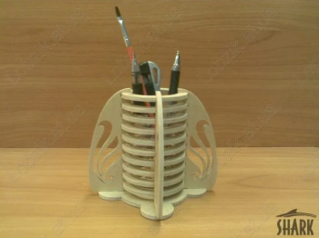 imagem do arquivo vetor para download Suporte para Canetas Cortado a Laser