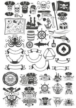 imagem do arquivo vetor para download Arte Vetorial Pirata