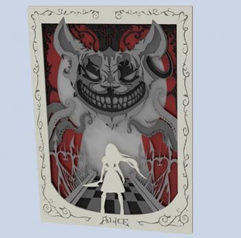 imagem do arquivo vetor para download Arte em camadas Alice Otherlands