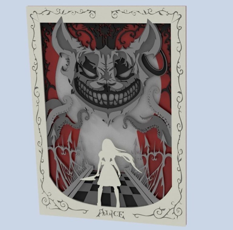 imagem do arquivo vetor para download Arte em camadas Alice Otherlands