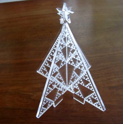imagem do arquivo vetor para download Árvore de Natal Sierpinski