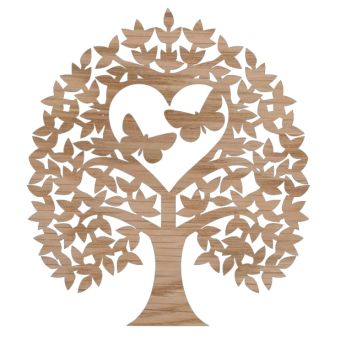 imagem do arquivo vetor para download Árvore do Amor com Corações e Borboletas