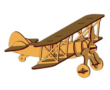 imagem do arquivo vetor para download Avião de mdf de decorações