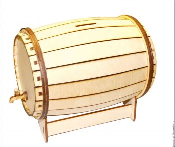 imagem do arquivo vetor para download Barril de madeira com fresta