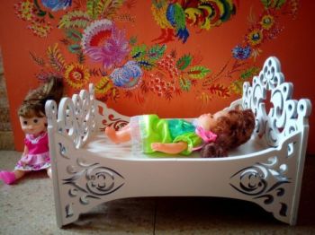 imagem do arquivo vetor para download Berço de Boneca ou Cama de Berço