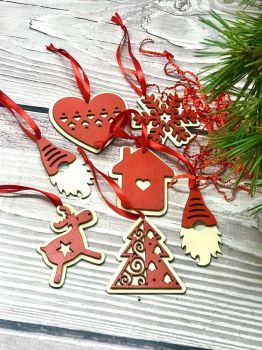 imagem do arquivo vetor para download Brinquedos de Natal em Madeira