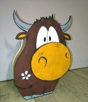 imagem do arquivo vetor para download Caixa de Presente de Animal de Madeira