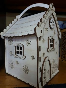 imagem do arquivo vetor para download Caixa de doces em forma de casa