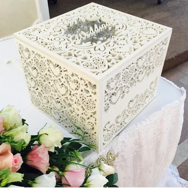 imagem do arquivo vetor para download Caixa elegante de casamento