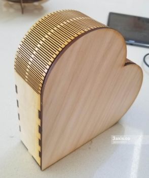 imagem do arquivo vetor para download Caixa simples em forma de coração