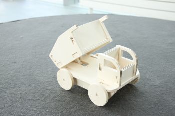 imagem do arquivo vetor para download Caminhão de brinquedo de madeira infantil