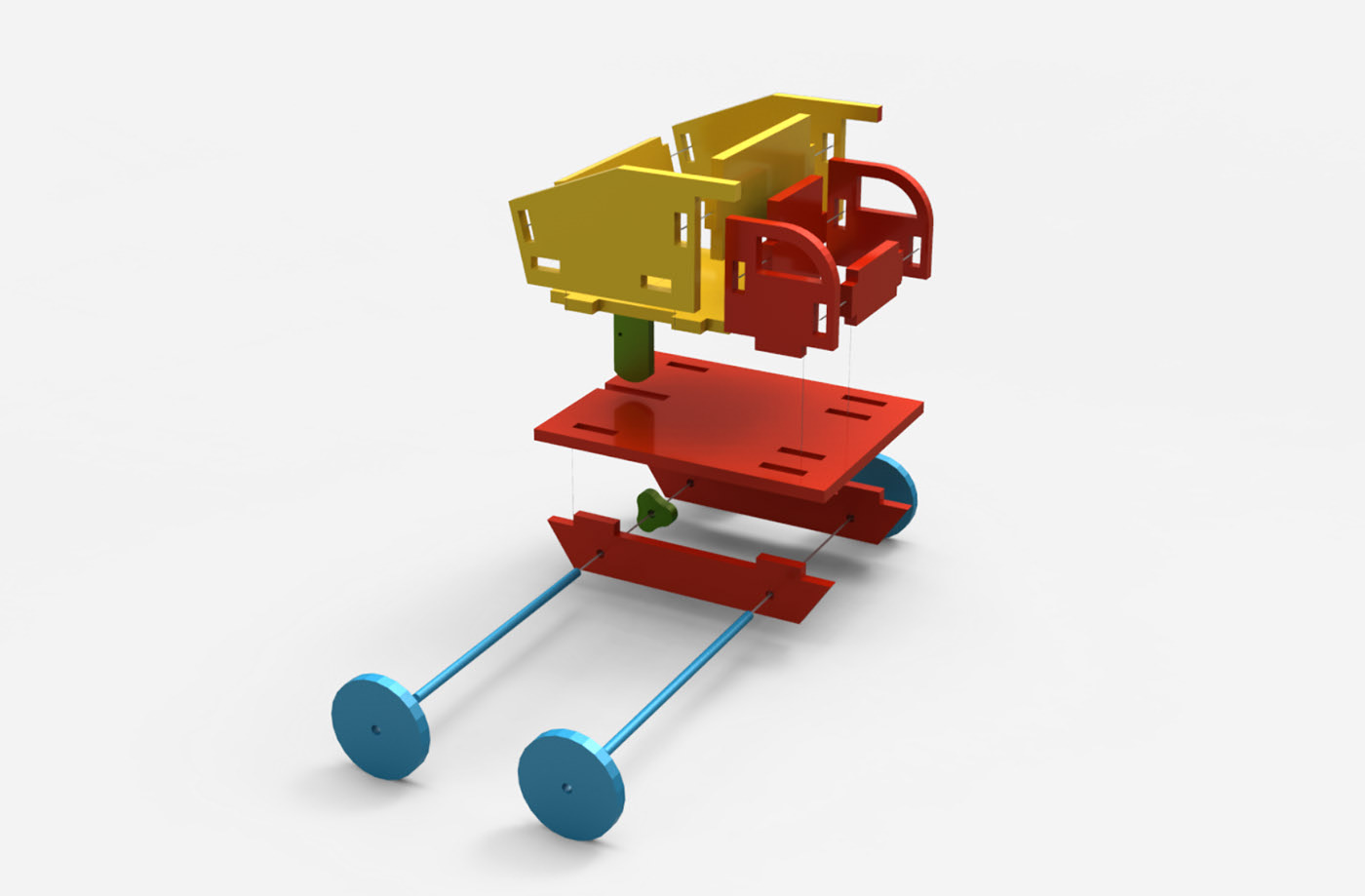 imagem do arquivo vetor para download Caminhão de brinquedo de madeira infantil