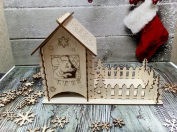 imagem do arquivo vetor para download Casa de Chá para o Natal e Ano Novo