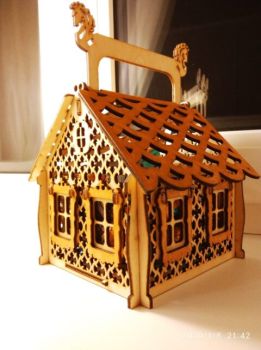 imagem do arquivo vetor para download Casa de Doces para Corte a Laser