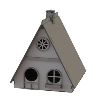 imagem do arquivo vetor para download Casa de Pássaros e Abrigo em Forma de Caixa