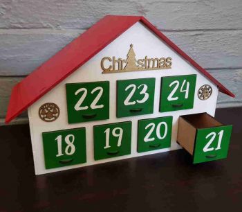 imagem do arquivo vetor para download Casa do Calendário do Advento