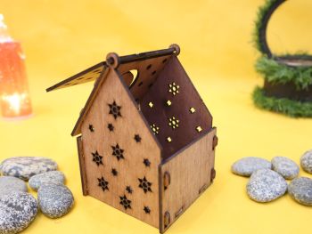 imagem do arquivo vetor para download Casa em Miniatura de Madeira