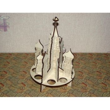 imagem do arquivo vetor para download Catedral de São Basílio na Rússia Cortada a Laser