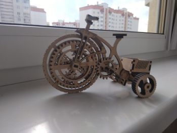 imagem do arquivo vetor para download Corte em Madeira de Bicicleta