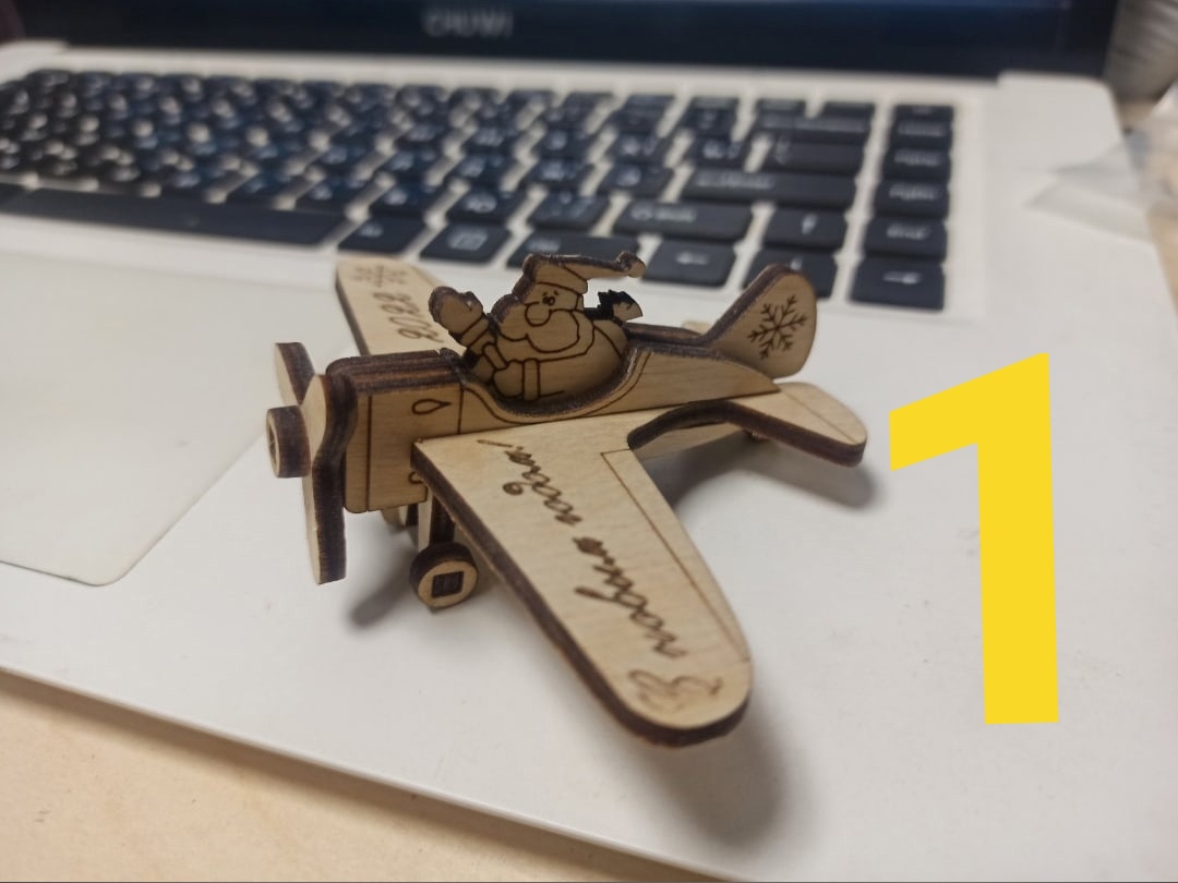 imagem do arquivo vetor para download Decoração Natalina Papai Noel no Avião