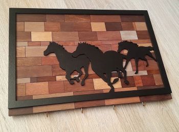 imagem do arquivo vetor para download Decoração de Parede Cavalo com Gancho