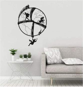 imagem do arquivo vetor para download Decoração de Parede Mundo