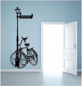 imagem do arquivo vetor para download Decoração de Parede com Bicicleta 2
