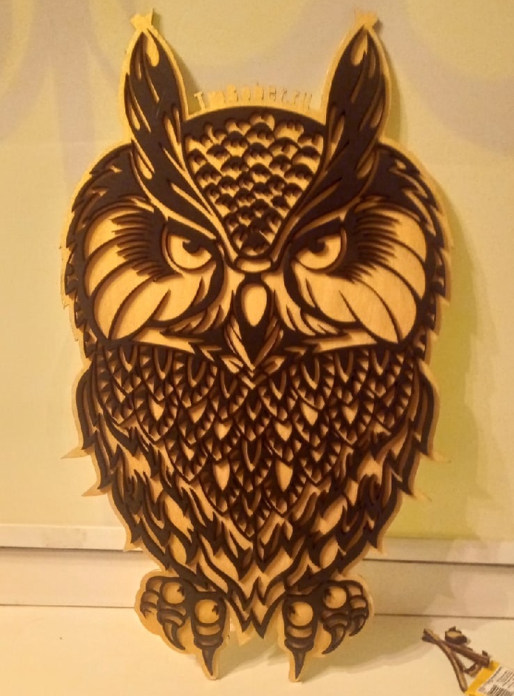 imagem do arquivo vetor para download Decoração de Parede com Corujas