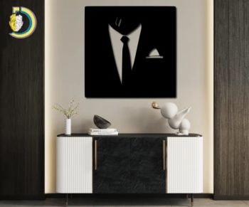 imagem do arquivo vetor para download Decoração de Parede com Roupas Masculinas
