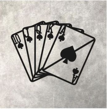 imagem do arquivo vetor para download Decoração de Parede para Sala de Poker