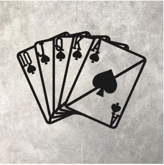 imagem do arquivo vetor para download Decoração de Parede para Sala de Poker