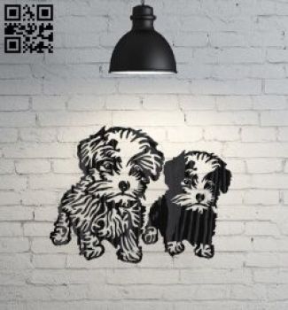 imagem do arquivo vetor para download Decoração de parede Cachorro