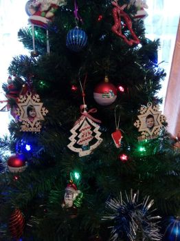 imagem do arquivo vetor para download Decorações de Natal Cortadas a Laser
